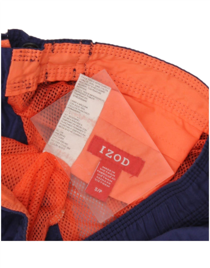 IZOD Badeshorts til mænd Små marineblå stribet polyester