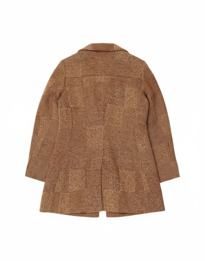 Daniel Hechter Dame Overfrakke UK 8 Small Brown Check