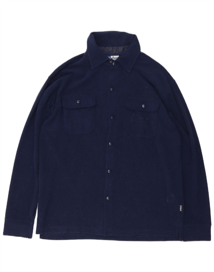 Asics Herre Lumberjack Fleeceskjorte Stor marineblå polyester