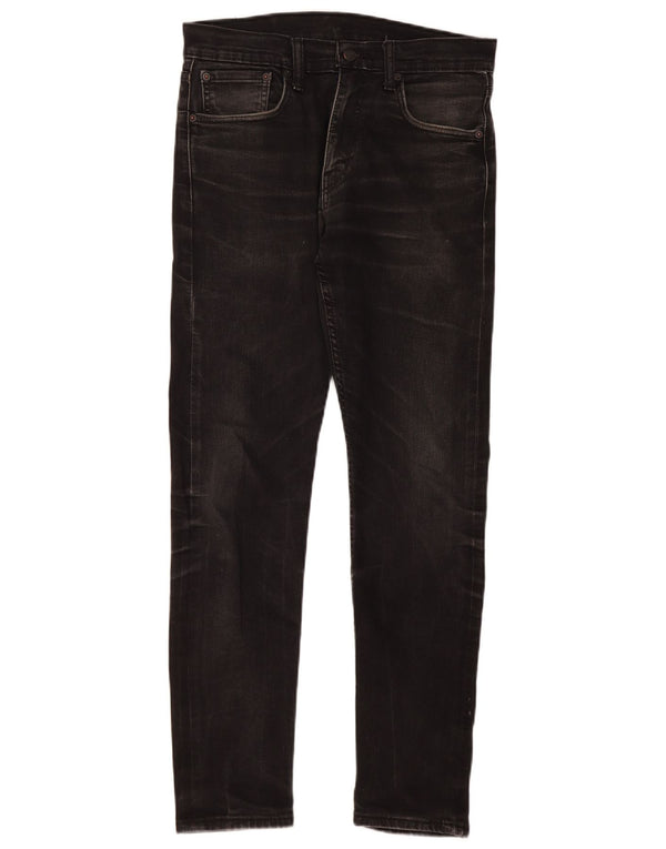 Levi's Herre Slim Tapered Jeans W31 L32 Sort Bomuld