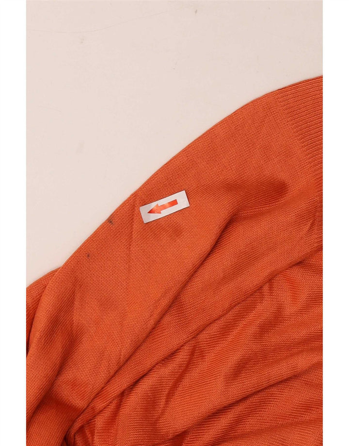 Marks & Spencer Dame Oversized Boat Neck Jumper Sweater UK 18 XL Orange