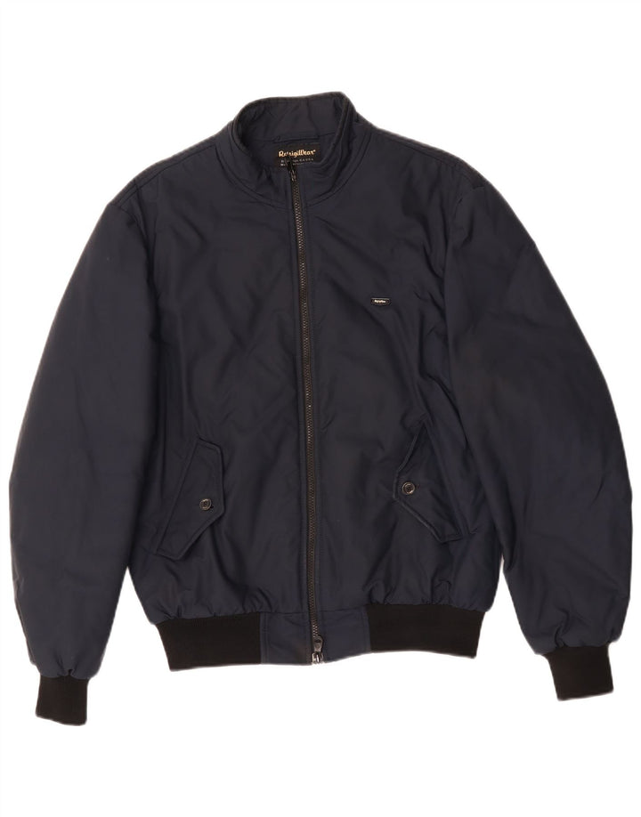 Refrigiwear Herre Sixty spa Bomber Jacket IT 50 Large Navy Blue Colourblock