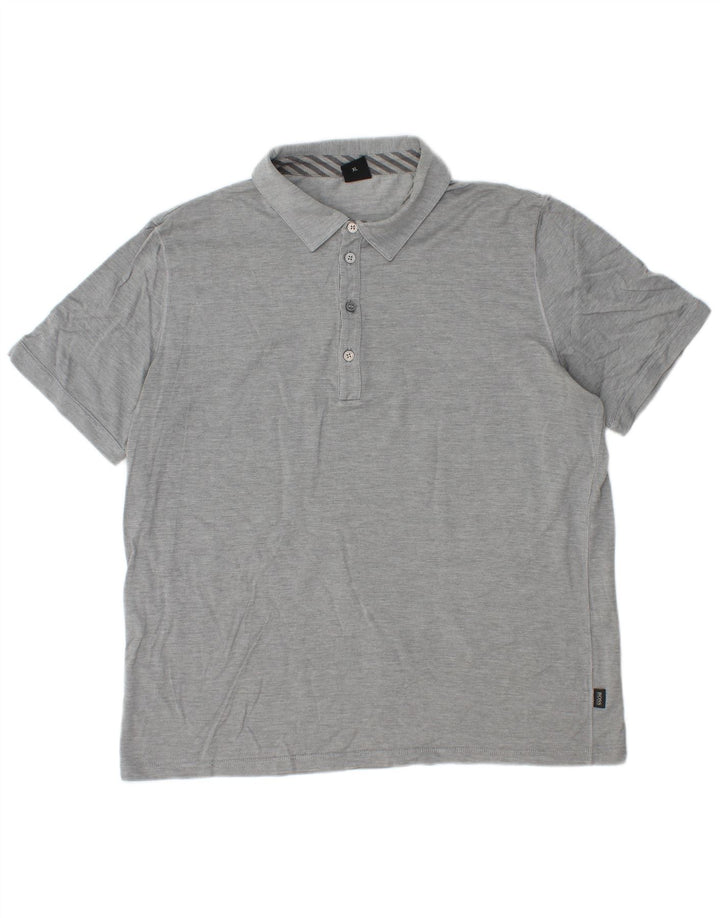 Hugo Boss Polo Shirt til mænd XL Grå Flecked