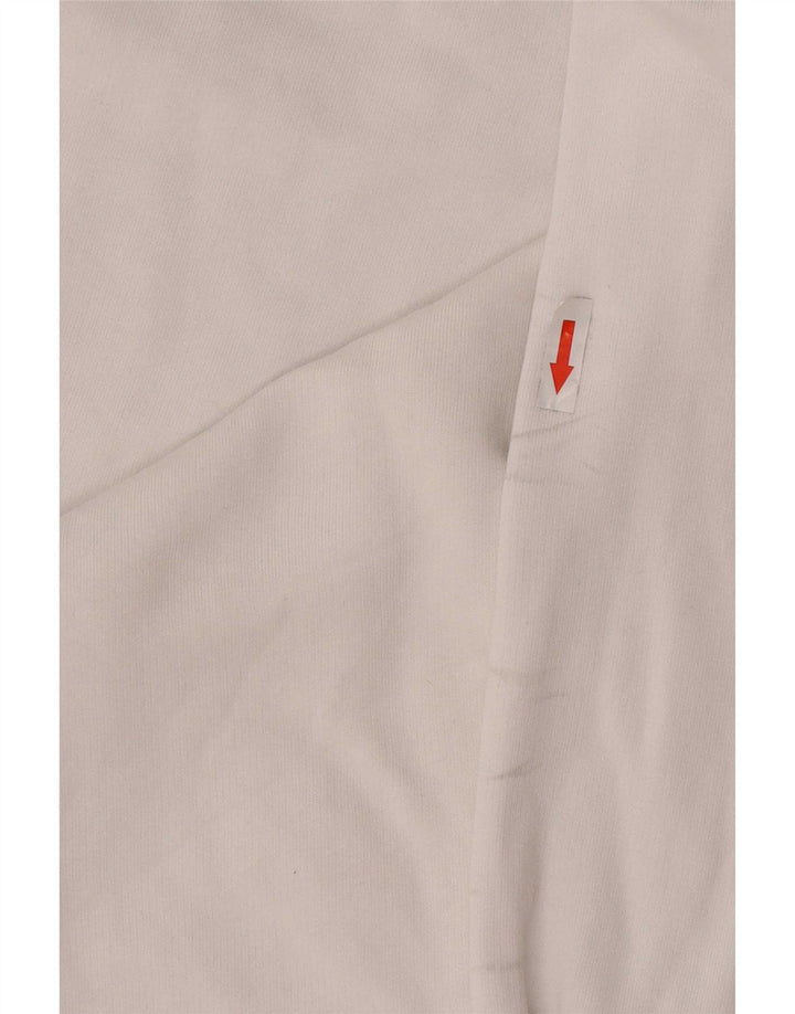 Champion Womens Regular Fit Sweatshirt Jumper UK 14 Medium White Bomuld