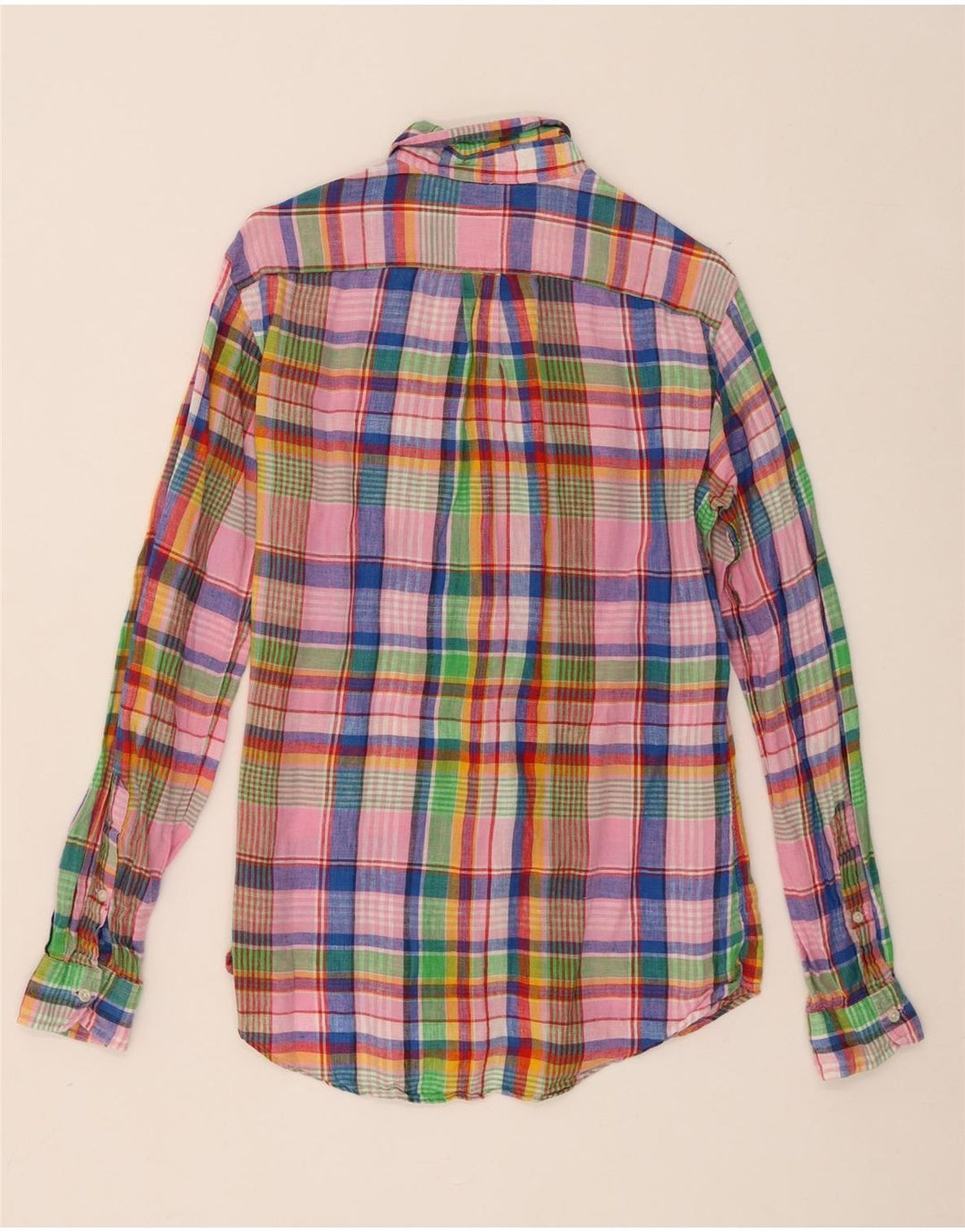 Polo Ralph Lauren Herre Custom Fit skjorte Lille flerfarvet ternet linned