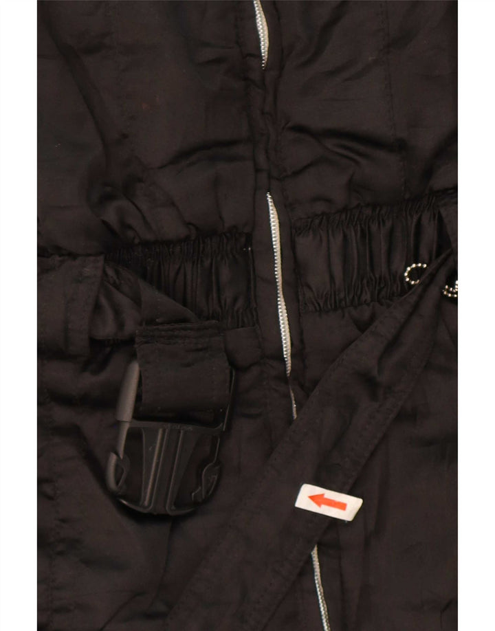 Vintage Dame Ski Jumpsuit IT 46 Large Black