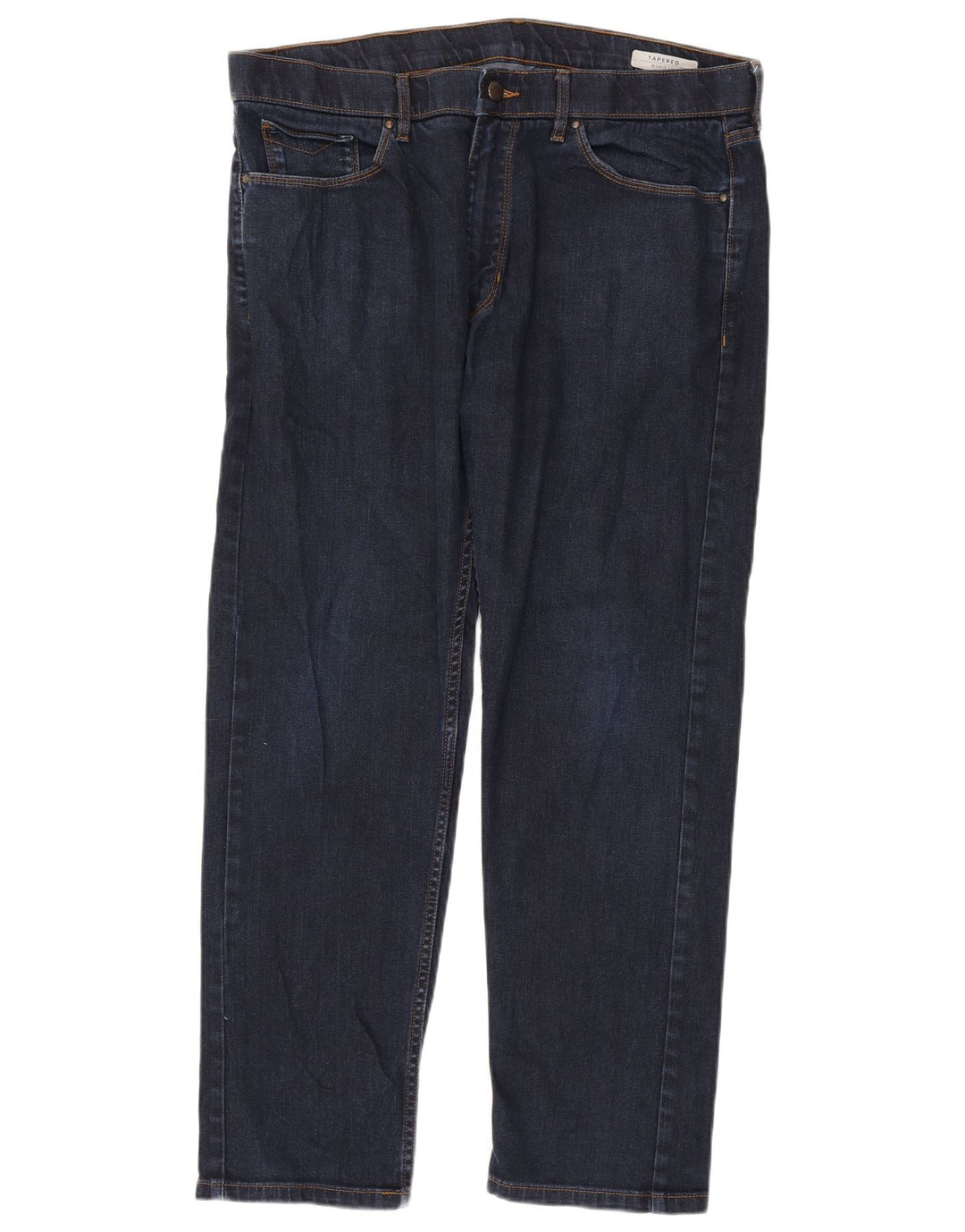 Marks & Spencer Herre tilspidsede jeans W36 L29 Marineblå Bomuld