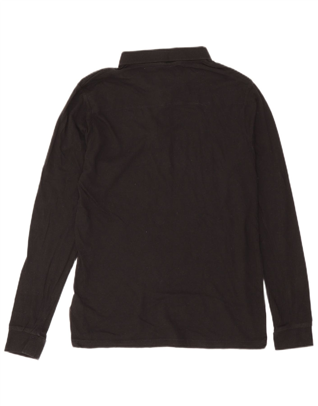 French Connection Langærmet poloshirt til mænd Medium sort bomuld