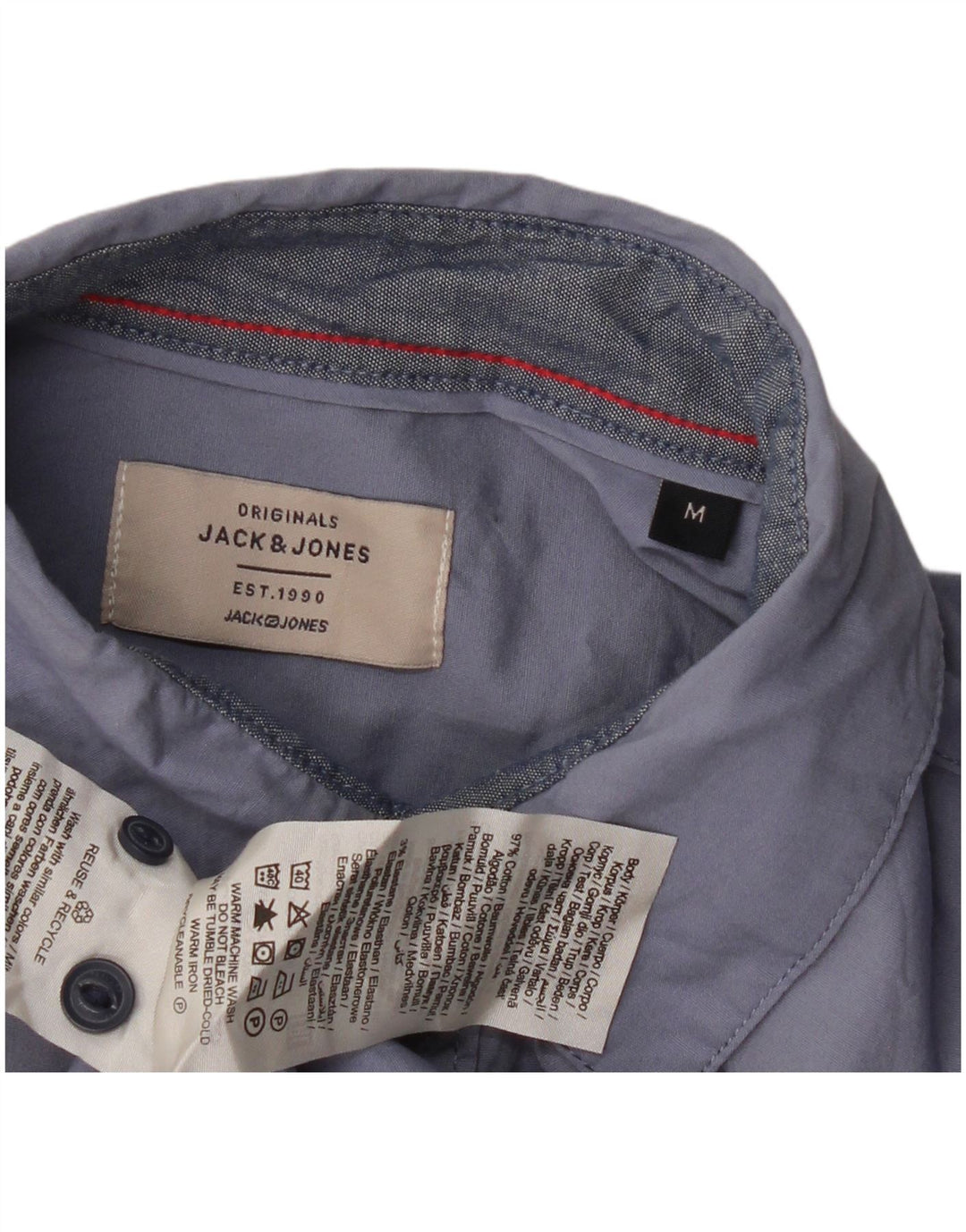 JACK & JONES Herreskjorte Medium Blå Bomuld
