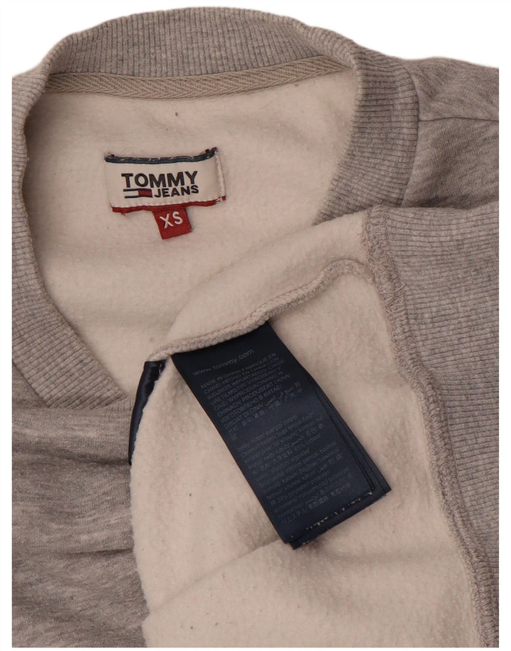 TOMMY HILFIGER Sweatshirt til mænd XS Grå Flecked Bomuld