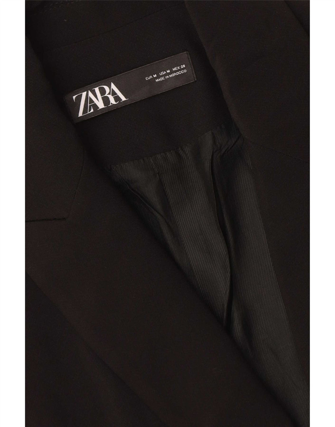 Zara Womens Longline vest UK 14 Medium Black Polyester