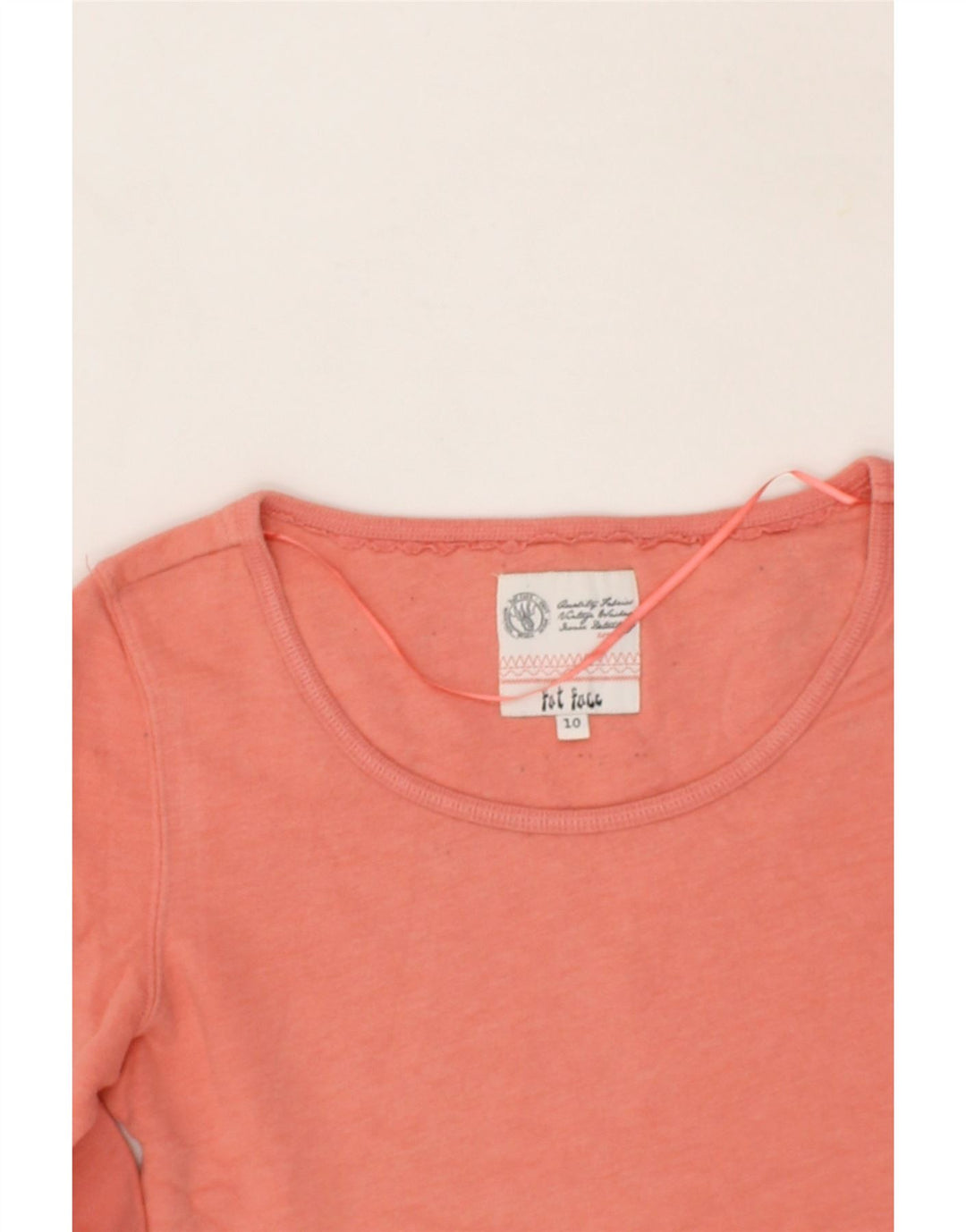 FAT FACE Womens Sweatshirt Jumper UK 10 Small  Orange Cotton Vintage Fat Face and Second-Hand Fat Face from Messina Hembry 