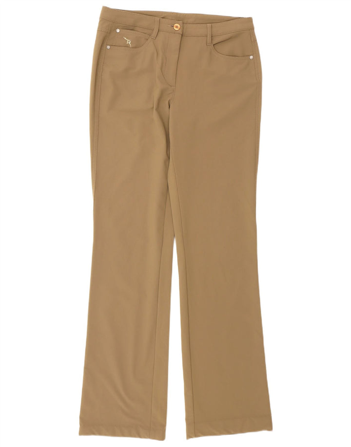 Chervo Dame Bootcut Casual Bukser IT 42 Medium W28 L32 Beige Polyester