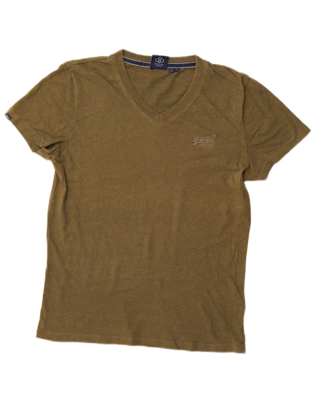 Superdry T-shirt top mellemgrøn bomuld til mænd