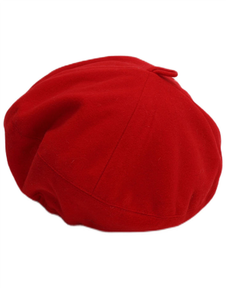 Vintage piger fleece baret hat 6-7 år rød polyester
