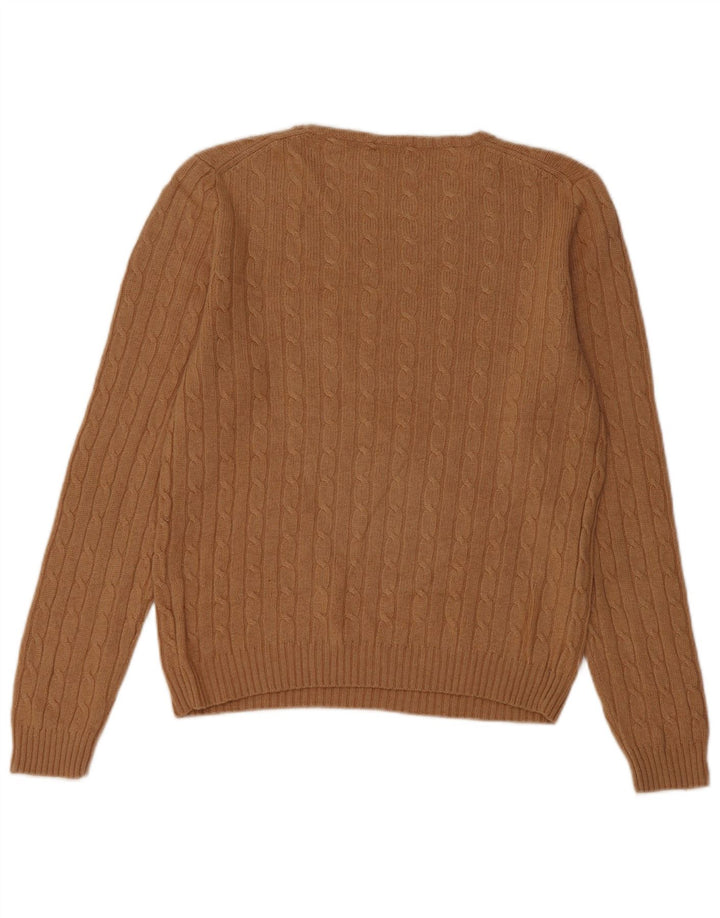 J. Crew Dame Boat Neck Jumper Sweater UK 14 Medium Brown