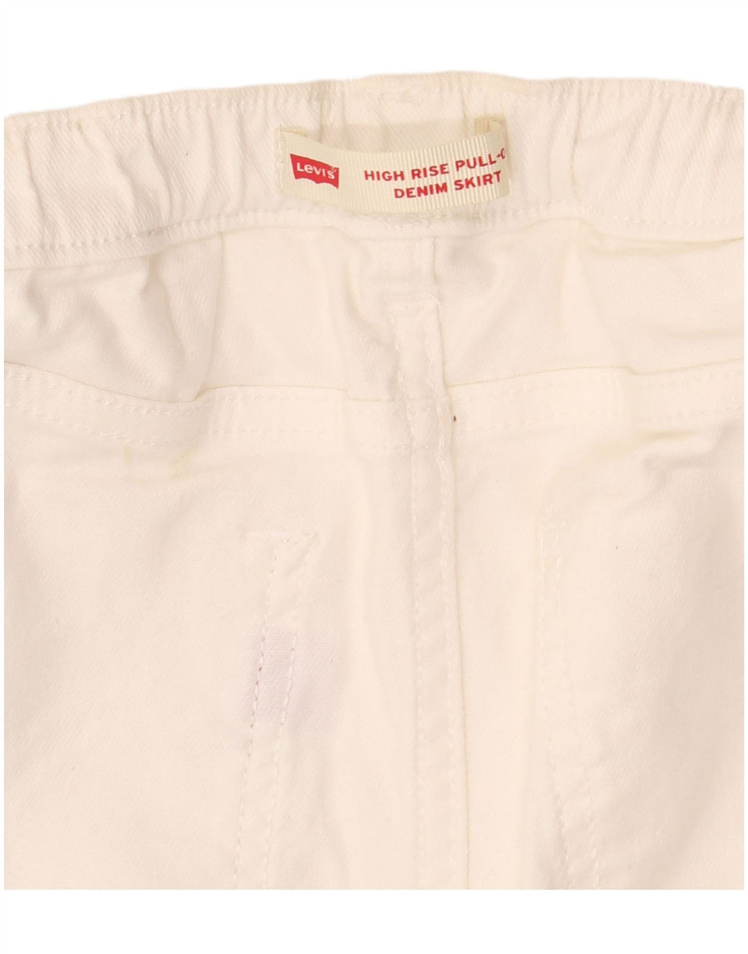 Levi's højtaljede denimnederdel W30 Medium White
