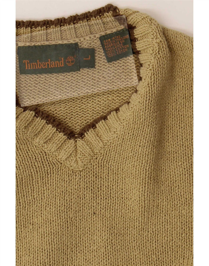 Timberland Herre V-hals sweater Stor grøn bomuld