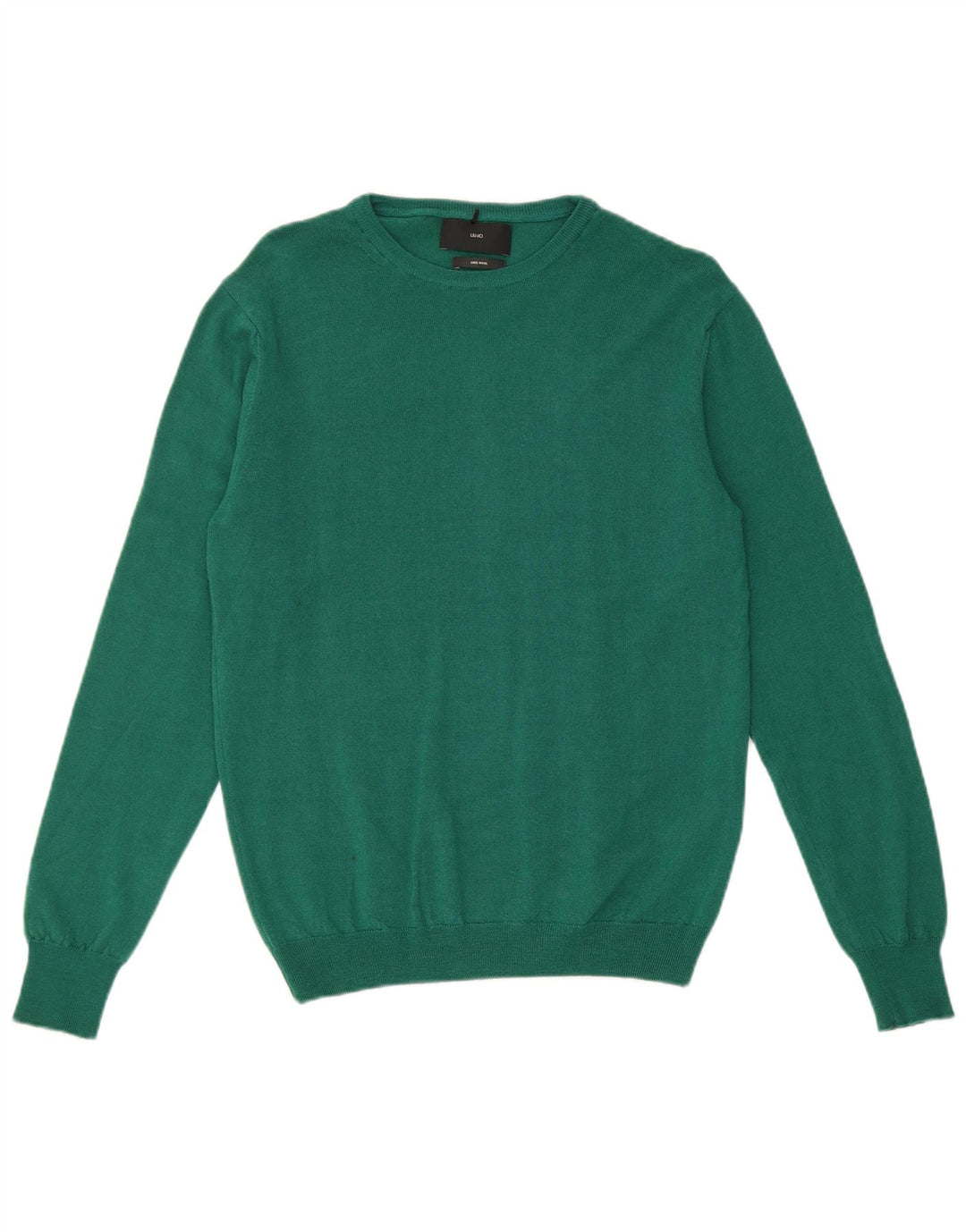 Liu Jo Dame Jumper Sweater UK 12 Medium Green Virgin Wool