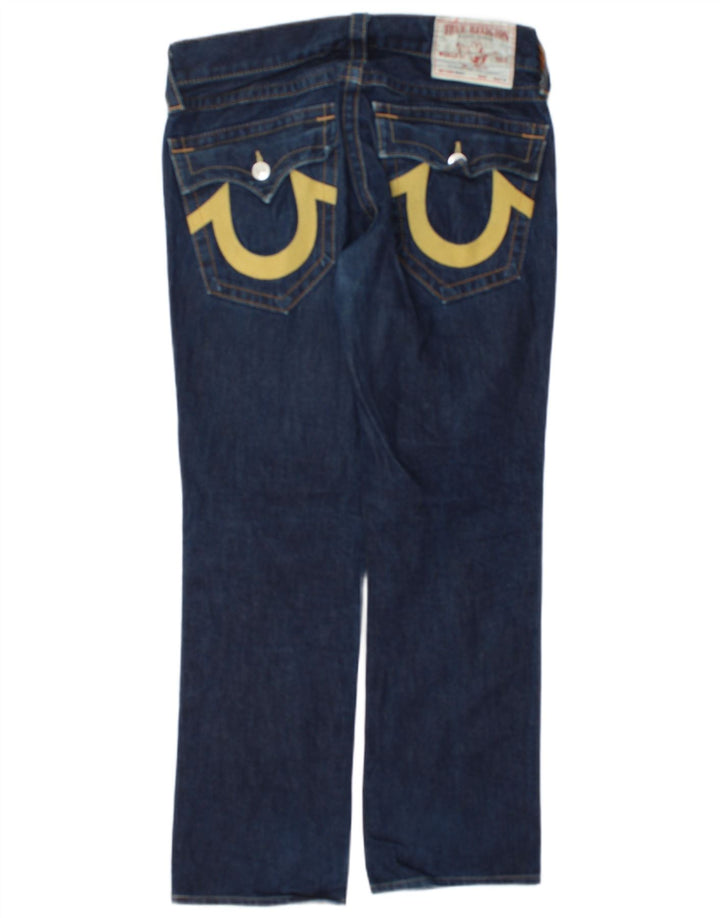 True Religion Straight Jeans til mænd W30 L31 blå bomuld