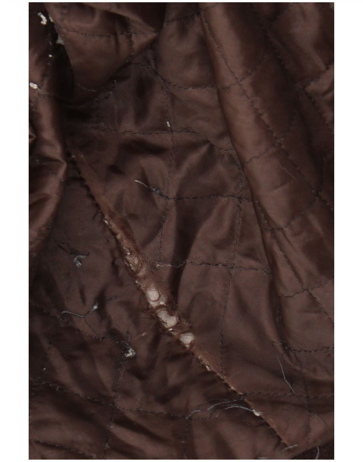Vintage Dame Oversized Ruskind Overfrakke UK 20 2XL Brun