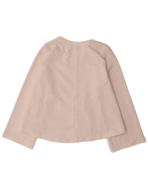 Zara Dame Trafaluc Top Langærmet UK 14 Medium Off White