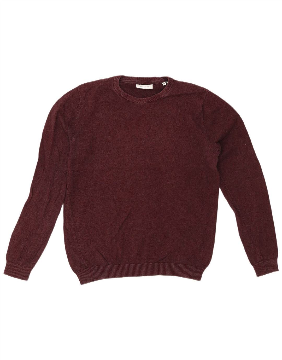 JACK & JONES Herretrøjetrøje med rund hals, medium Bourgogne bomuld