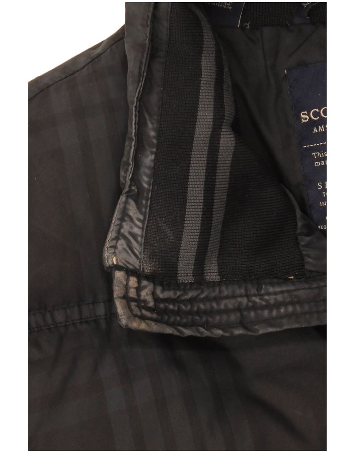 Scotch & Soda Herre Amsterdam Couture polstret jakke UK 38 Medium Black Check