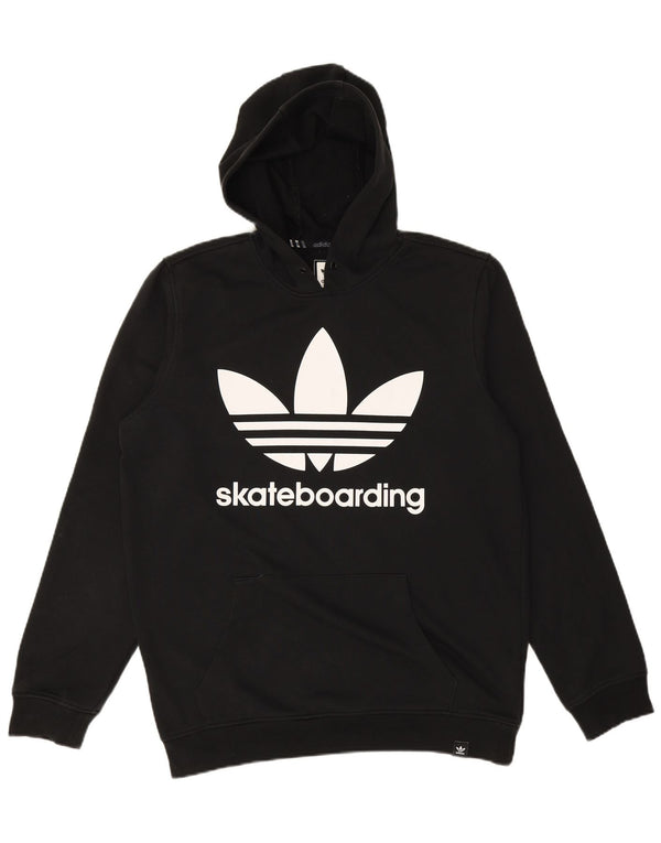 ADIDAS Herre Skateboarding Grafisk hættetrøje Jumper Medium Sort Bomuld