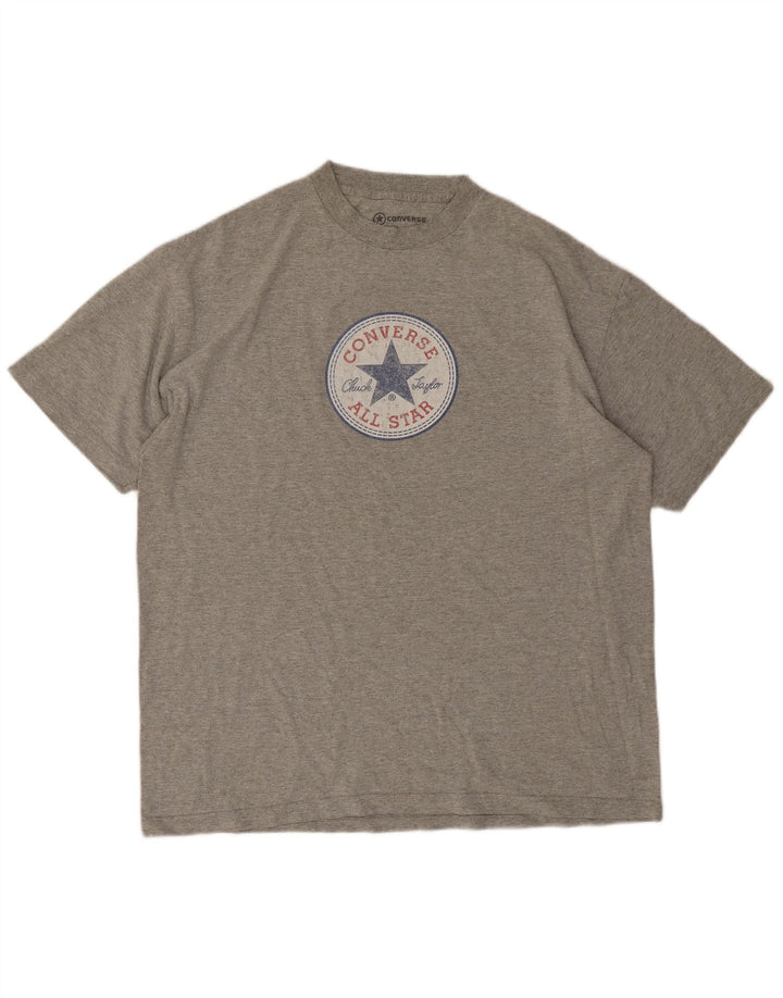Converse Herre Chuck Taylor Grafisk T-Shirt Top XL Grå