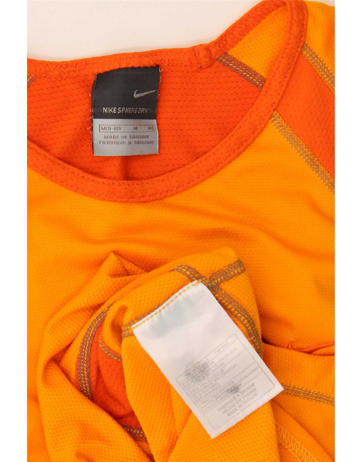 Nike damevest top US 8/10 Medium Orange Colourblock Polyester