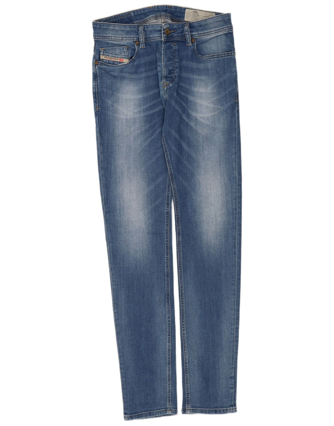 Diesel Dame Slim Jeans W28 L32 Blå Bomuld