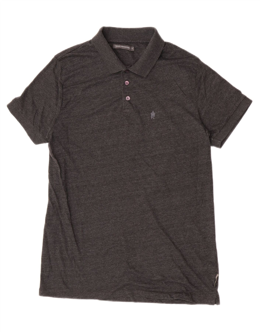 French Connection Herre poloshirt XL Grå Flecked Bomuld