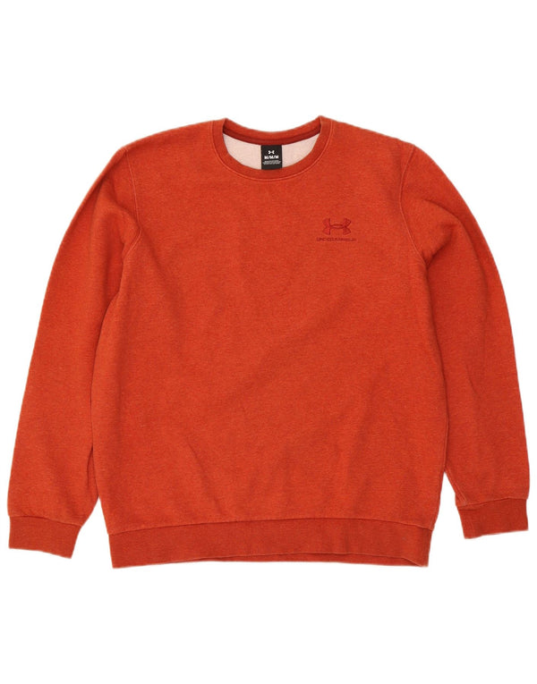 Under Armour Herre Sweatshirt Jumper Medium Orange Bomuld