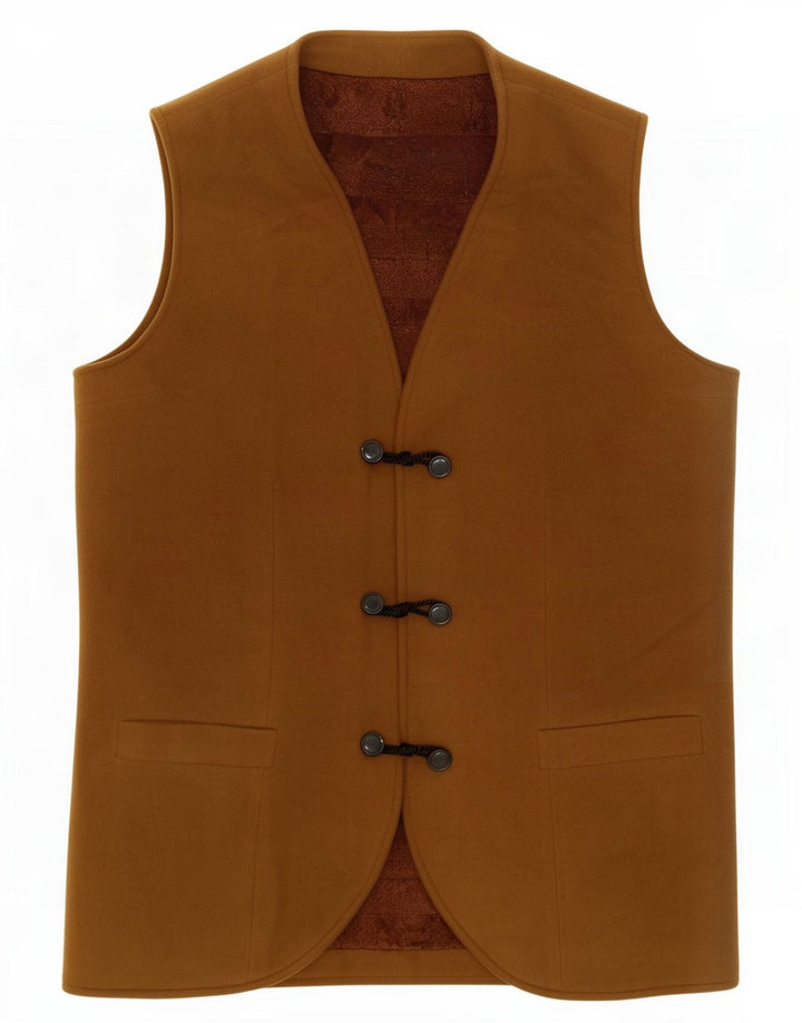 Vintage Dame Gilet UK 14 Medium Khaki