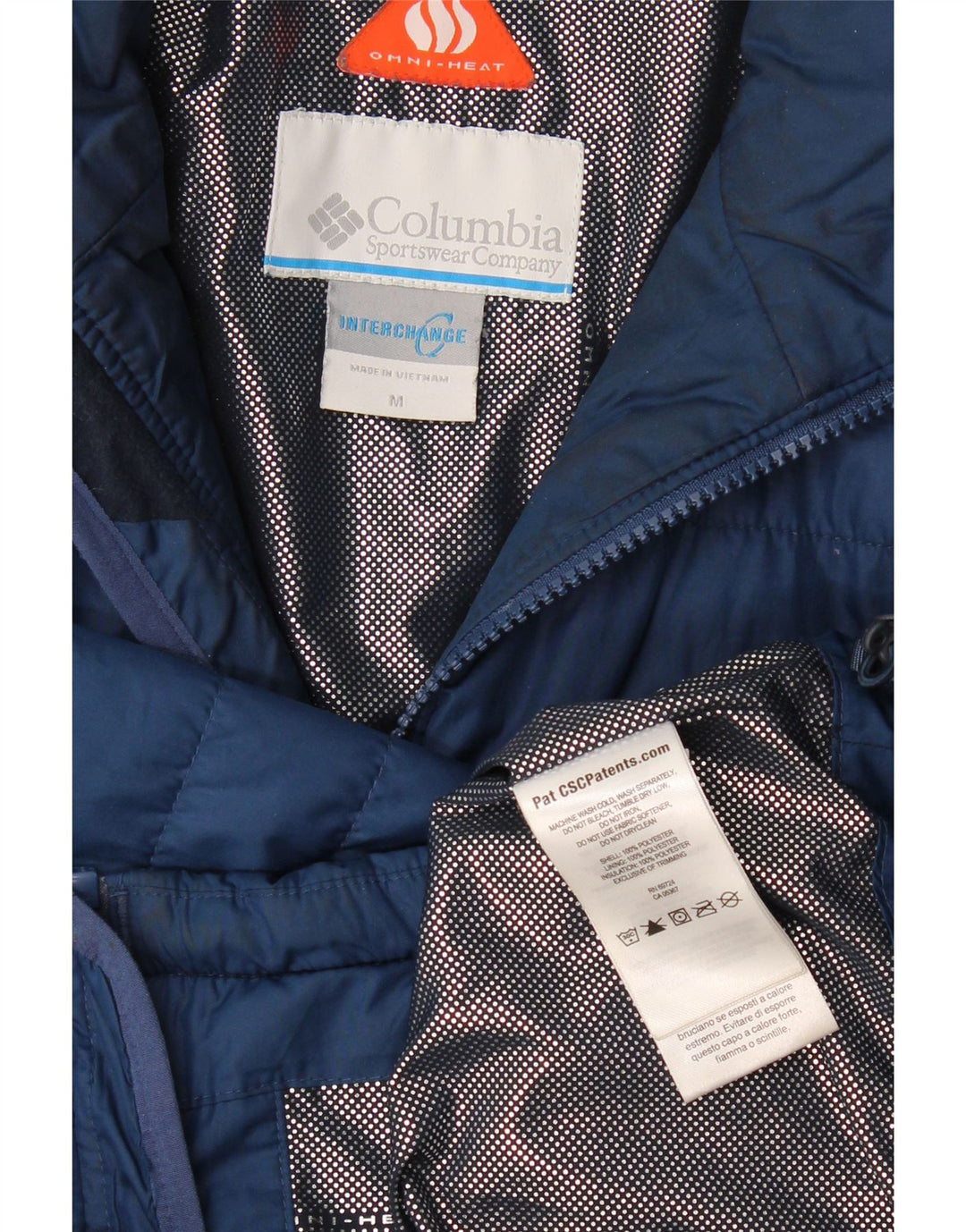 Columbia Herre Interchange Liner Polstret Jakke UK 38 Medium Navy Blue