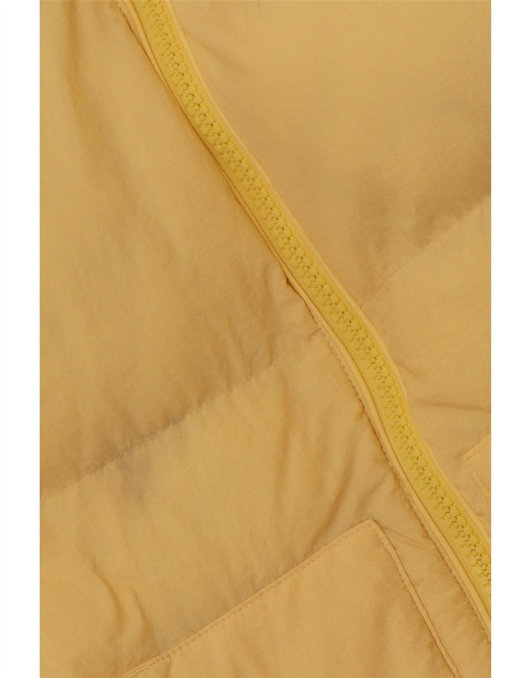 CHAMPION Dame Crop Polstret hættejakke UK 14 Medium Gul Polyamid