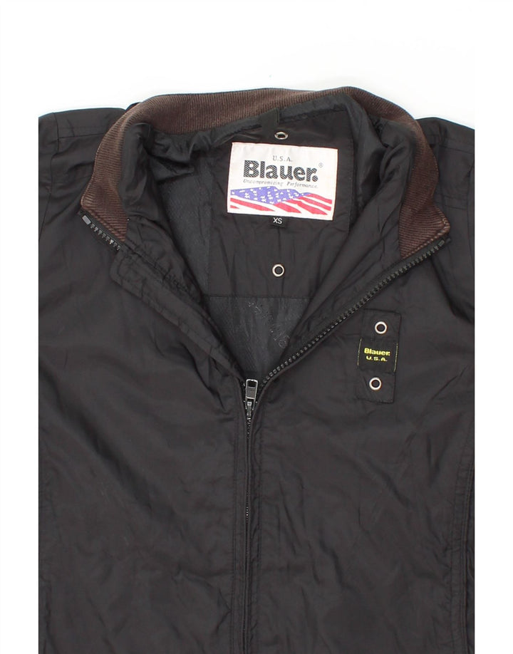 BLAUER Womens Bomber Jacket UK 6 XS Black Vintage Blauer and Second-Hand Blauer from Messina Hembry 