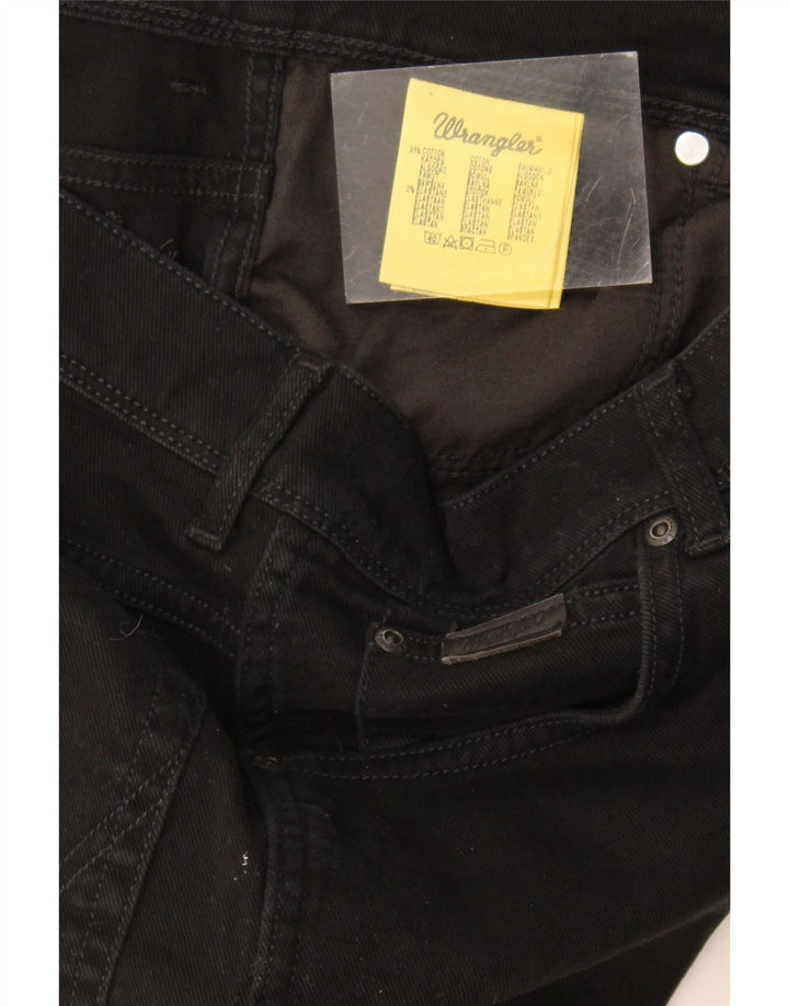 Wrangler Straight Jeans til mænd W33 L31 Sort bomuld