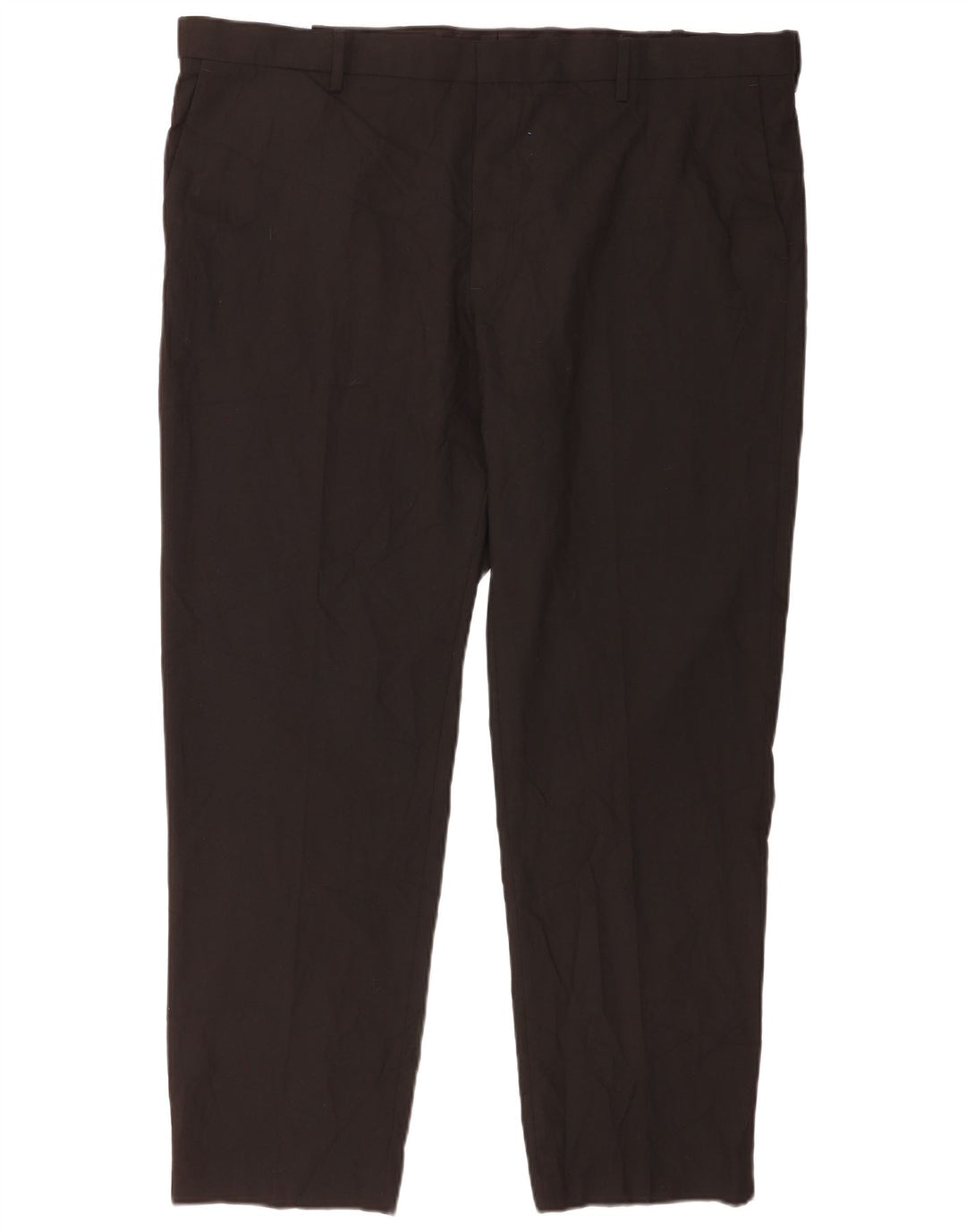 Marks & Spencer Herre Regular Fit Chinobukser W44 L31 Sort polyester