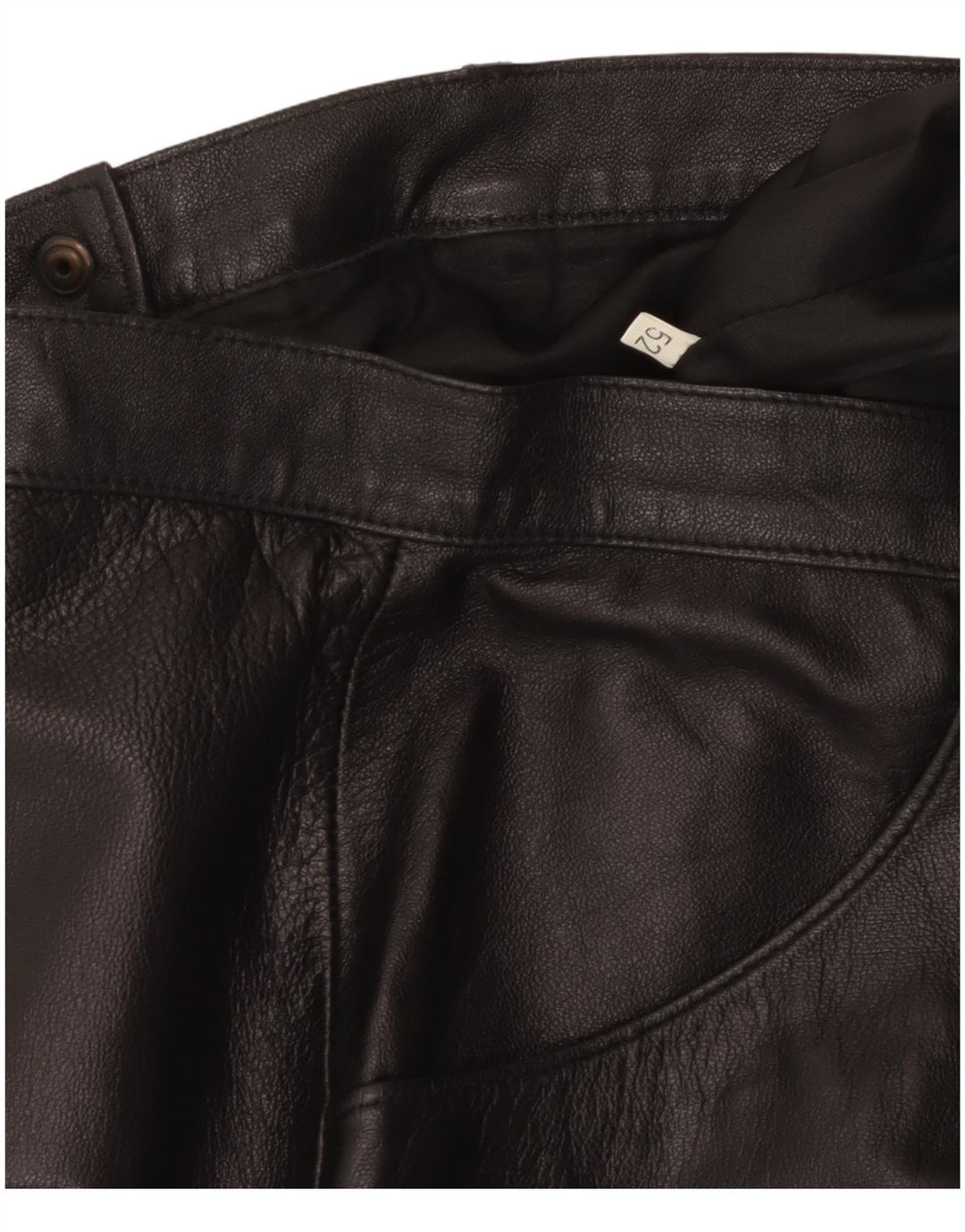 Vintage lædernederdel til kvinder W32 Large Black
