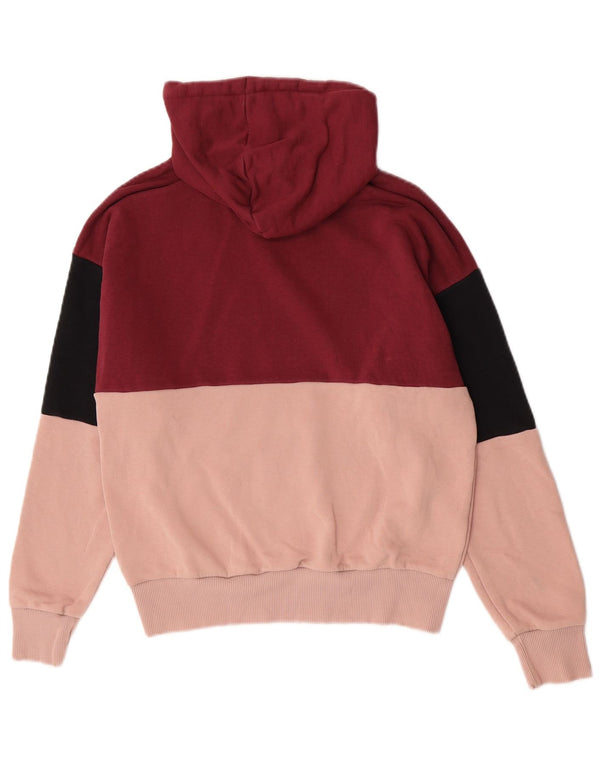 Fila hættetrøje til kvinder UK 10 Lille flerfarvet Colourblock Bomuld