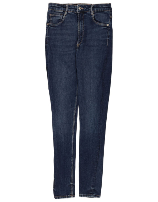 Zara Dame Skinny Jeans EU 38 Small W28 L30 Navy Blue
