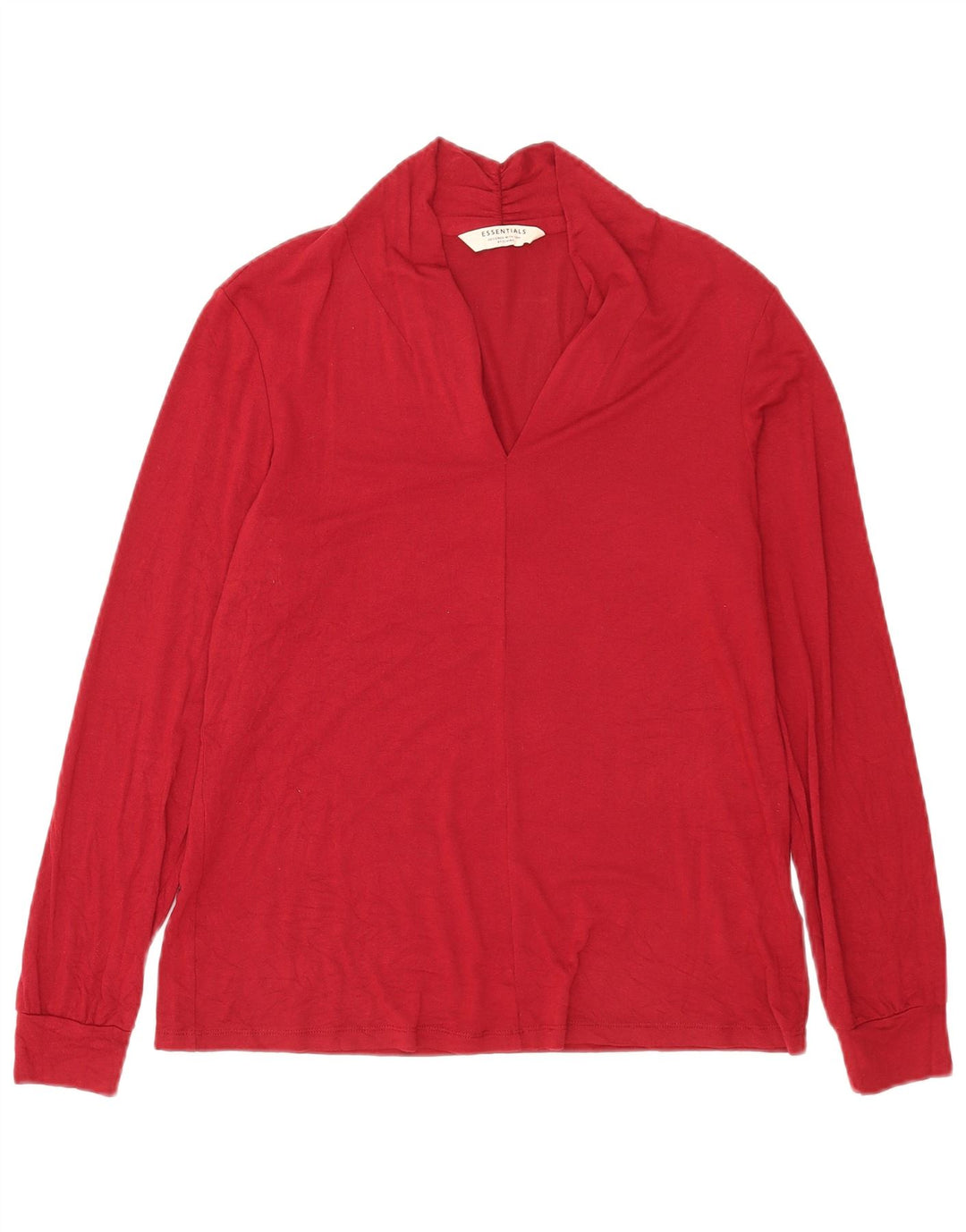 Tchibo Dame Oversized Top Langærmet EU 36/38 Lille Rød Viscose