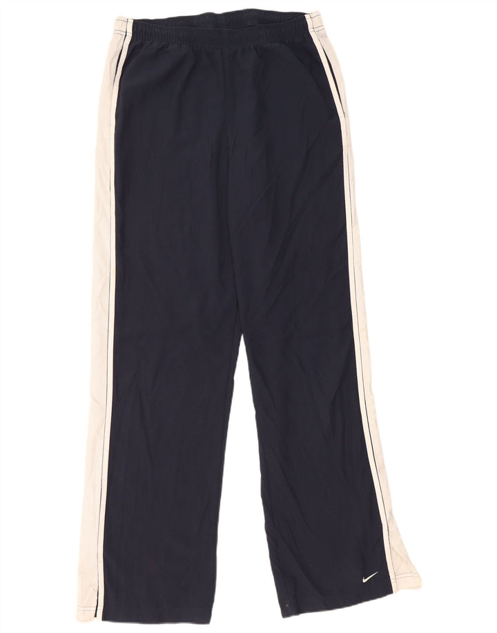 Nike træningsdragtsbukser til kvinder US 8/10 Medium Navy Blue Colourblock