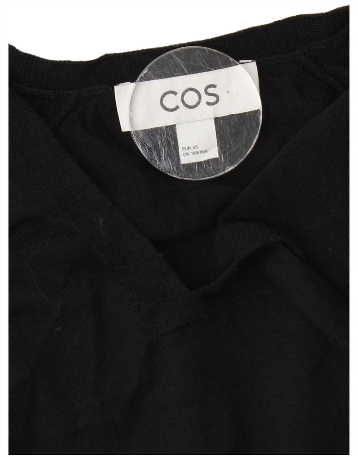 Cos Dame Oversized V-hals sweater UK 6 XS Sort