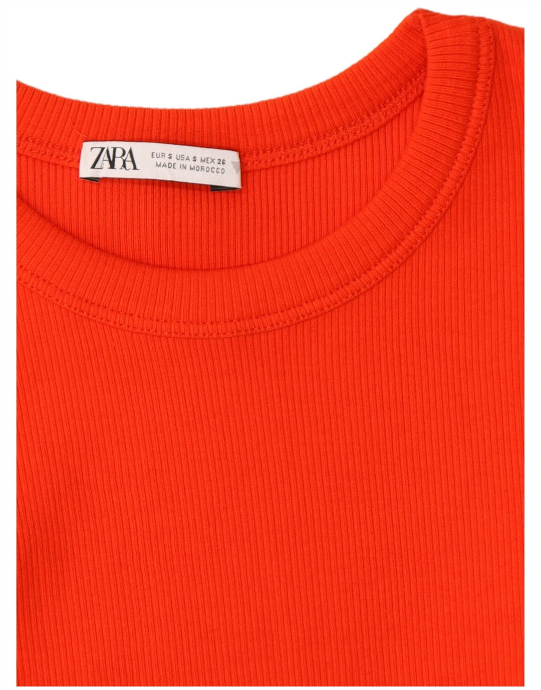 Zara Womens Bodycon Dress UK 8 Small Orange