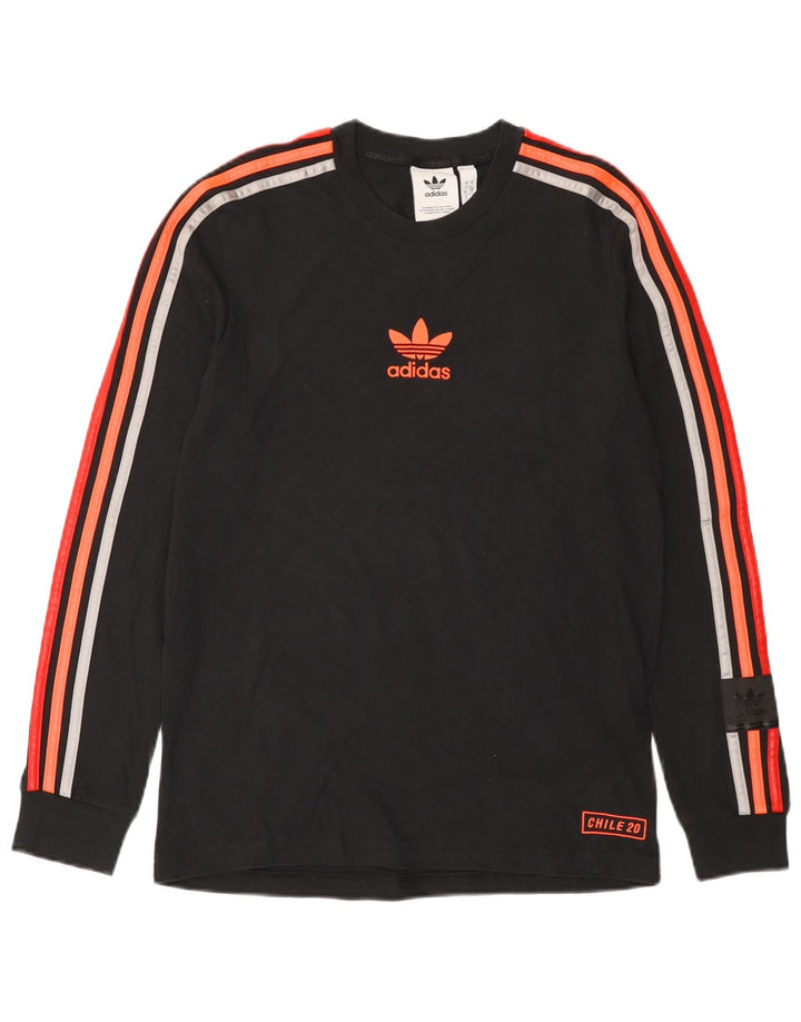 Adidas Herre grafisk top Langærmet lille sort bomuld