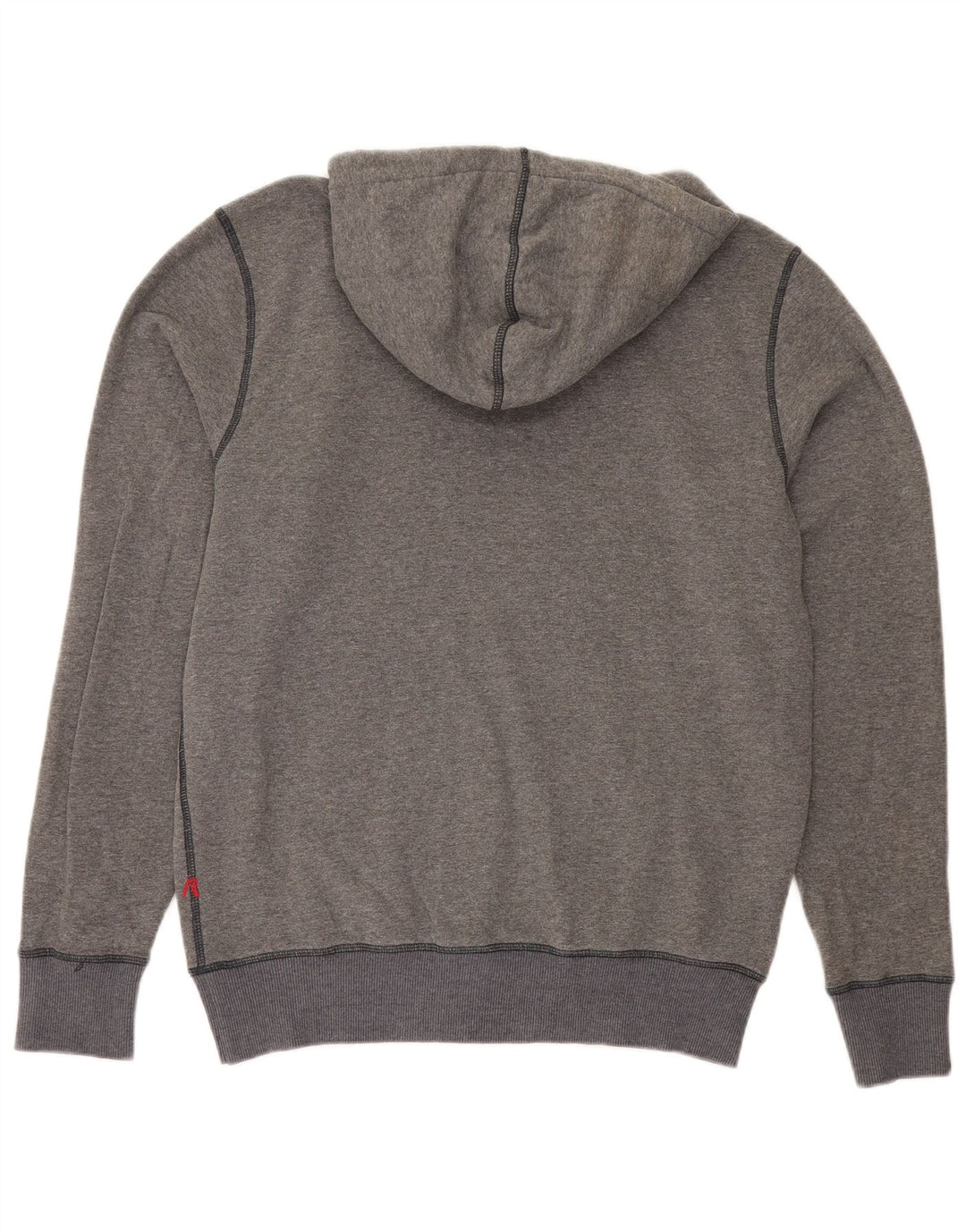 Replay Herre Grafisk Hoodie Jumper Stor Grå Bomuld