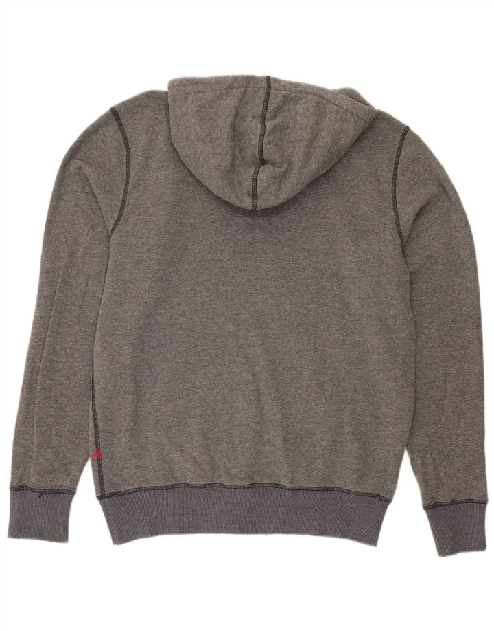 Replay Herre Grafisk Hoodie Jumper Stor Grå Bomuld